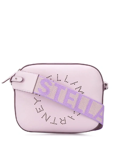 Stella Mccartney Mini Stella Logo Camera Bag In Purple