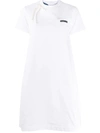 Prada Bow-detail T-shirt Dress In White