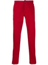 Dsquared2 Red Straight Leg Trousers