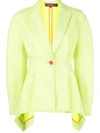 Sies Marjan Haru Single-breasted Twill Jacket In Yellow