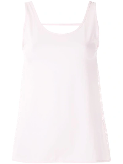 Track & Field Tanktop Mit Cut-outs In White