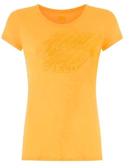Track & Field Thermodry Printed T-shirt In Yellow
