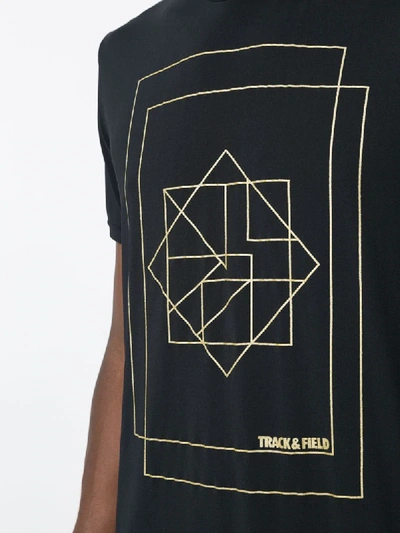 Track & Field Ângulos Thermodry Printed T-shirt In Black