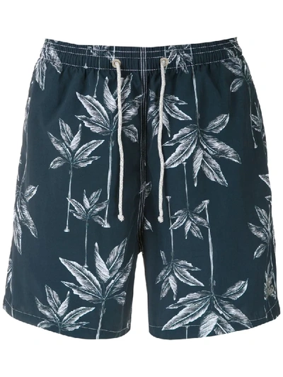 Track & Field Beach Swim Shorts In Blue