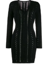 DSQUARED2 LACE-UP DETAIL KNITTED DRESS