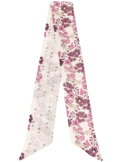 Dsquared2 Floral Print Neck Scarf In Pink
