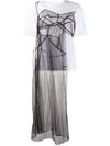 QUETSCHE SHEER TULLE PANEL T-SHIRT