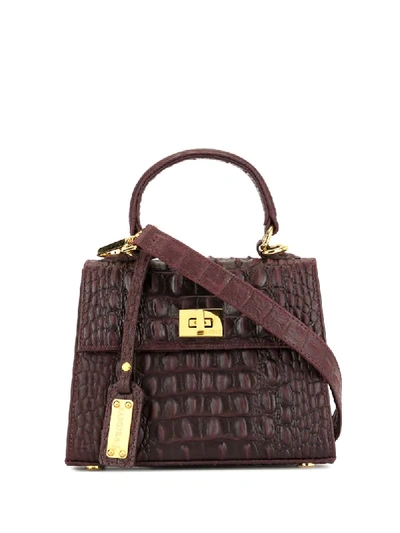 Sandra J Micro Jackie Tote In Brown
