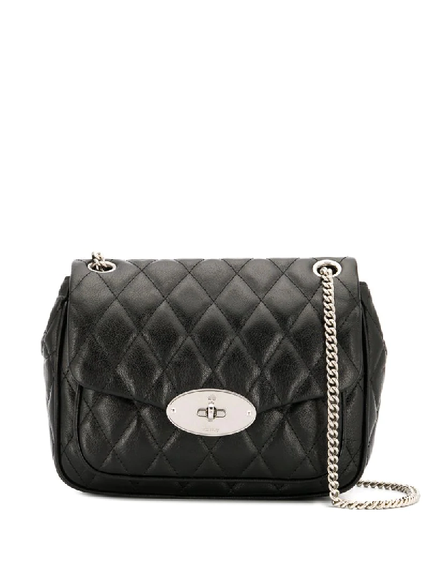 mulberry black quilted darley