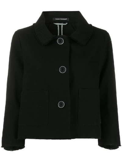 Luisa Cerano Button-up Jacket In Black