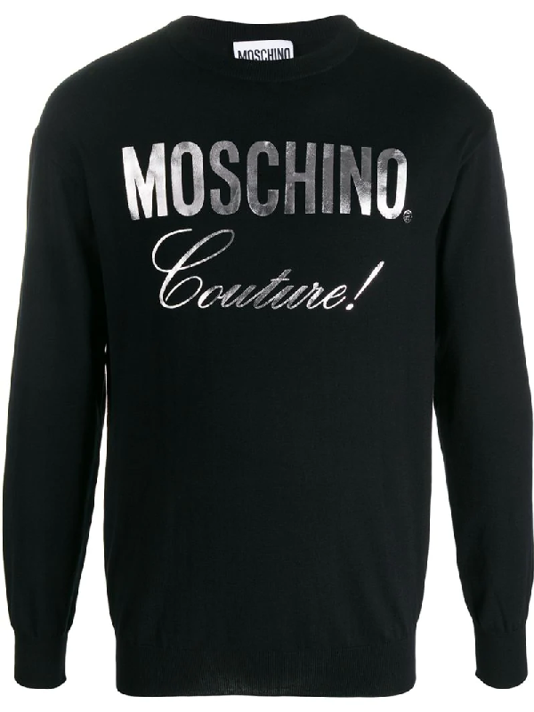 moschino logo jumper