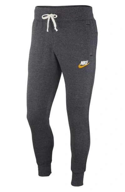 Nike Heritage Jogger Pants In Black/ Heather