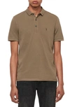 Allsaints Reform Slim Fit Polo Shirt In Beech Green