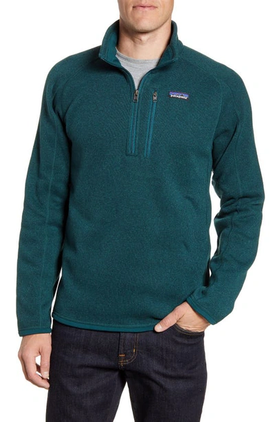 Patagonia Better Sweater Recycled Knitted Half-zip Sweater In Piki Green
