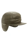 Patagonia Nano Puff Earflap Cap In Industrial Green