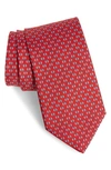 FERRAGAMO DUMBBELL PRINT SILK TIE,0723454