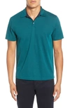 Zachary Prell Caldwell Pique Regular Fit Polo In Emerald
