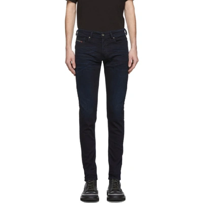 Diesel Blue Sleenker 0095x Jeans In 01 Blue