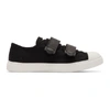 REGULATION YOHJI YAMAMOTO REGULATION YOHJI YAMAMOTO BLACK AND WHITE STRAP SNEAKERS
