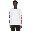 COMME DES GARÇONS PLAY COMME DES GARCONS PLAY WHITE PLAY LONG SLEEVE T-SHIRT
