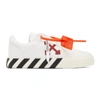 OFF-WHITE OFF-WHITE WHITE AND PURPLE VULCANIZED LOW-TOP SNEAKERS