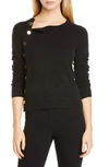 ALTUZARRA MINAMOTO SIDE BUTTON CASHMERE SWEATER,120-8801 KKS818