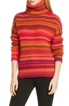 ALTUZARRA KELLEY STRIPE WOOL BLEND TURTLENECK SWEATER,120-8816 KWM001