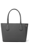 Dagne Dover Signature Classic Coated Canvas Tote In Graphite