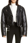 ALEXANDER WANG PADDED LEATHER BIKER JACKET,1WC1203087