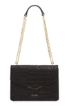 TED BAKER JAYDAA CROC EMBOSSED LEATHER CROSSBODY BAG,229914-JAYDAA-WXB