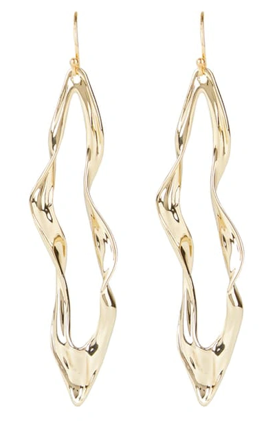 Alexis Bittar Asteria Nova Crumpled Metal Drop Earrings In Gold