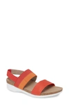 Munro 'pisces' Sandal In Orange/ Melon Suede