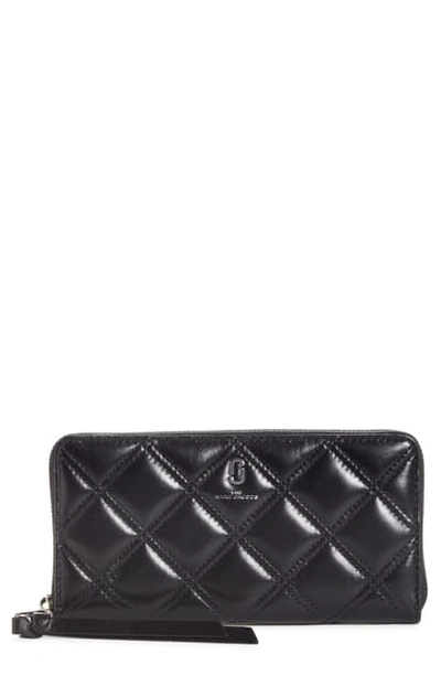 The Marc Jacobs Standard Quilted Leather Continental Wallet In Loam Soil