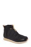 Teva Women's Ember Quilted Mid Top Sneakers In Black/tan