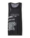 Blauer Tank Top In Black