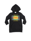 GUCCI BLACK BRANDED HOODED DRESS,532788 X3G97 1060