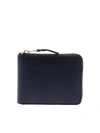 COMME DES GARÇONS NAVY BLUE CLASSIC LEATHER WALLET