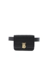 BURBERRY QUILTED MONOGRAM BAG IN BLACK
