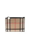 BURBERRY SIMONE VINTAGE CHECK ZIP CARD CASE