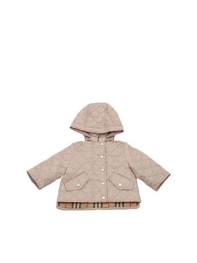 Burberry Babies' Ilana Down Jacket In Light Pink