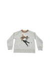 BURBERRY JUMPING SWEATSHIRT WITH FOTOGRAFICA PRINT