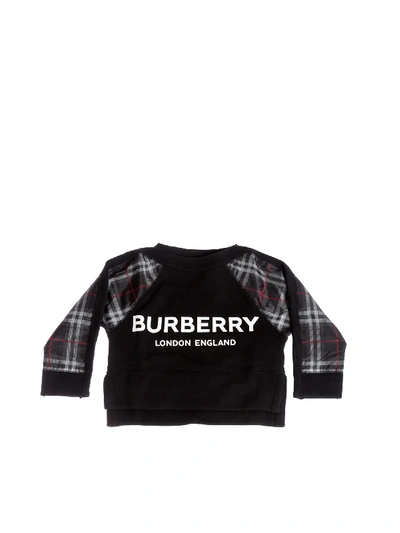 Burberry Kids' Esther Sweatshirt In Black Cotton