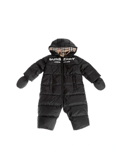 Burberry Babies' Skylar Padded Suit In Black