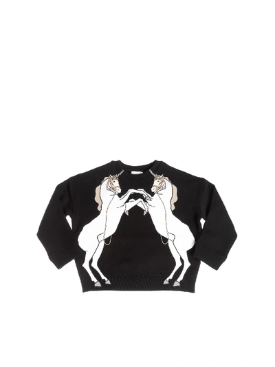 Burberry Kids' Unicorn Sweatshirt In Black