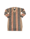 BURBERRY BIANCA DRESS WITH STRIPED PATTERN