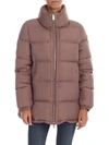 ADD ADD DOWN JACKET IN MAUVE COLOR WITH METAL LOGO