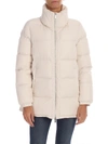ADD ADD DOWN JACKET IN IVORY COLOR WITH METAL LOGO