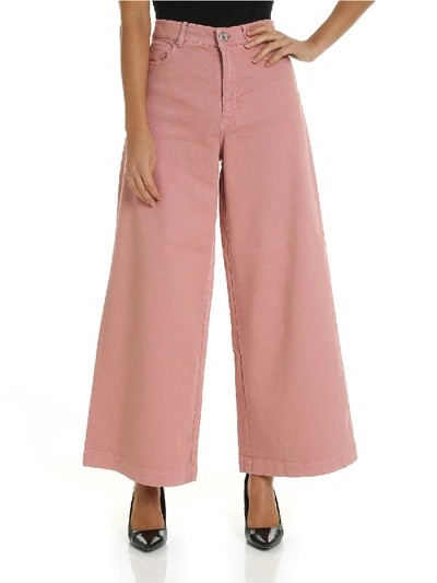 Max Mara Ulrico Wide Jeans In Pink