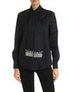 VIVETTA SHIRT IN BLACK WITH JEWEL DETAILS