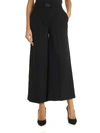 KARL LAGERFELD WIDE TROUSERS WITH LOGO IN BLACK